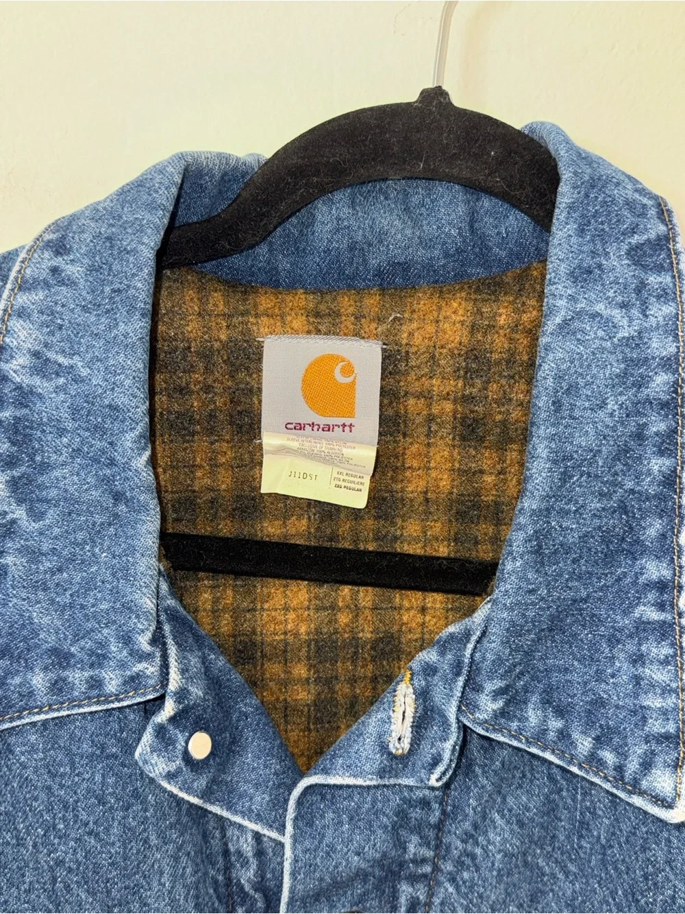 {XXL} Vintage Carhartt XXL Denim Blanket Lined Work Jacket